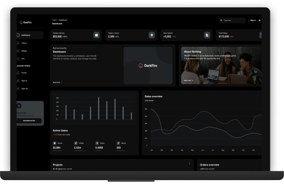 Financial Dashboard Interface